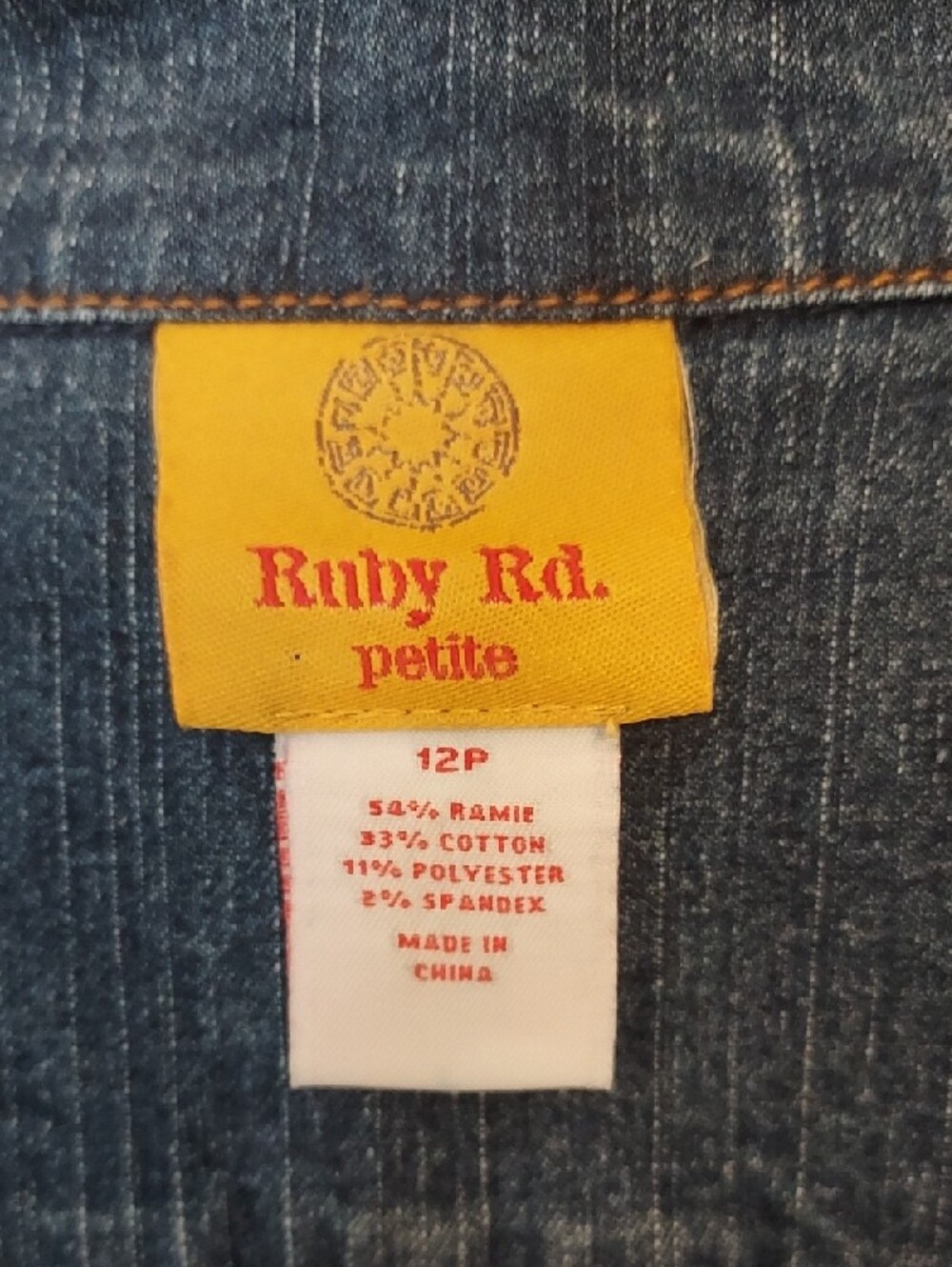Ruby Rd Embroidered Denim Blazer - Picture 2 of 7